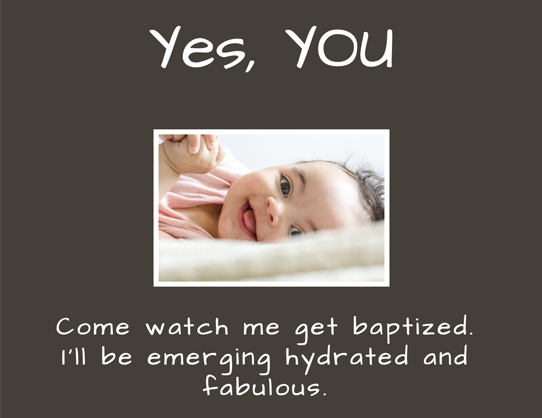 Bjud in till dop med osa-sida